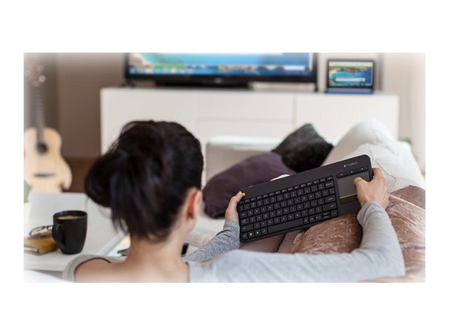 Logitech Wireless Touch Keyboard K400 Plus Black (Nordic)
