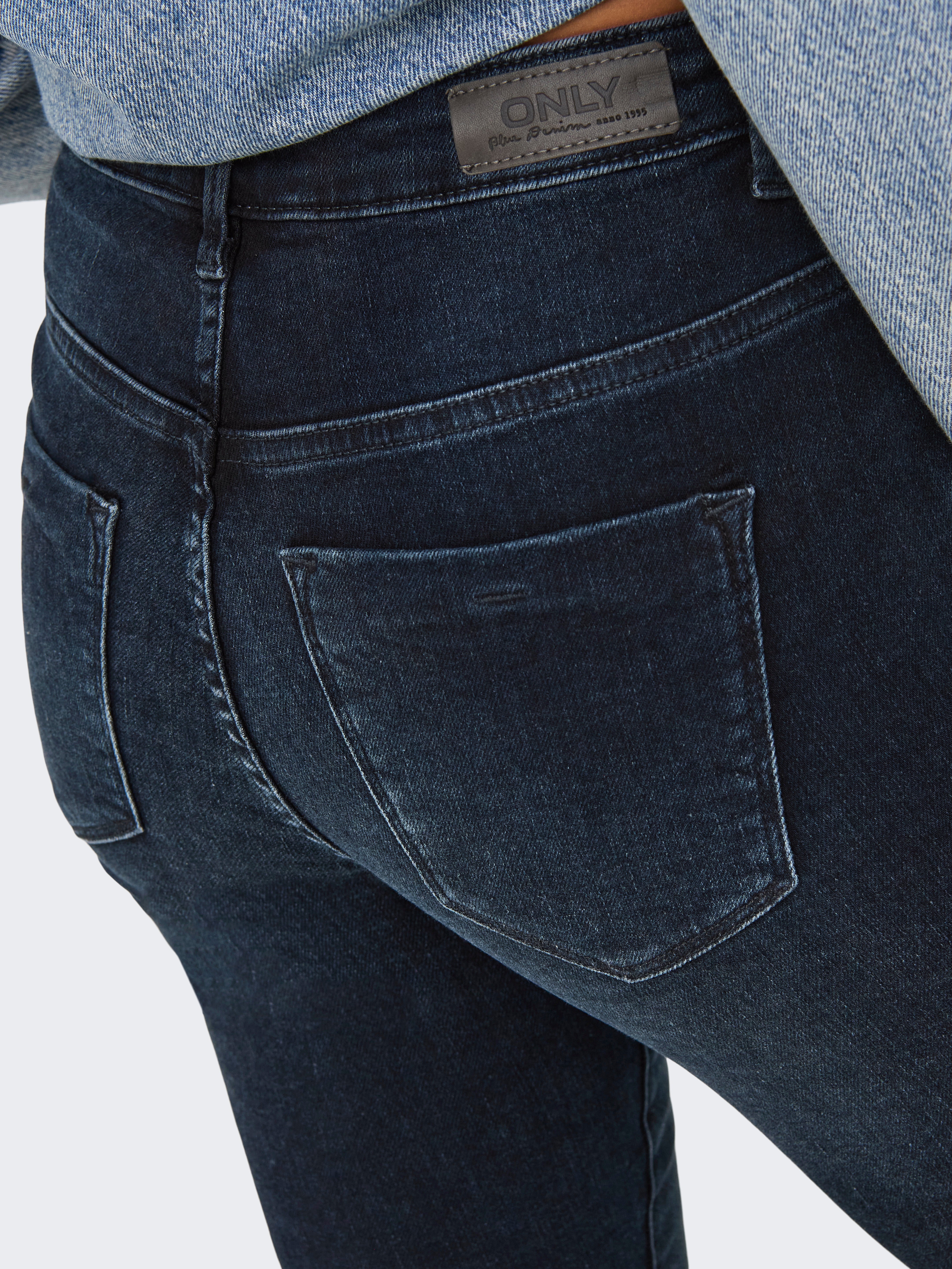 ONLFOREVER Hohe Taille Skinny Fit Jeans Blue Black Denim