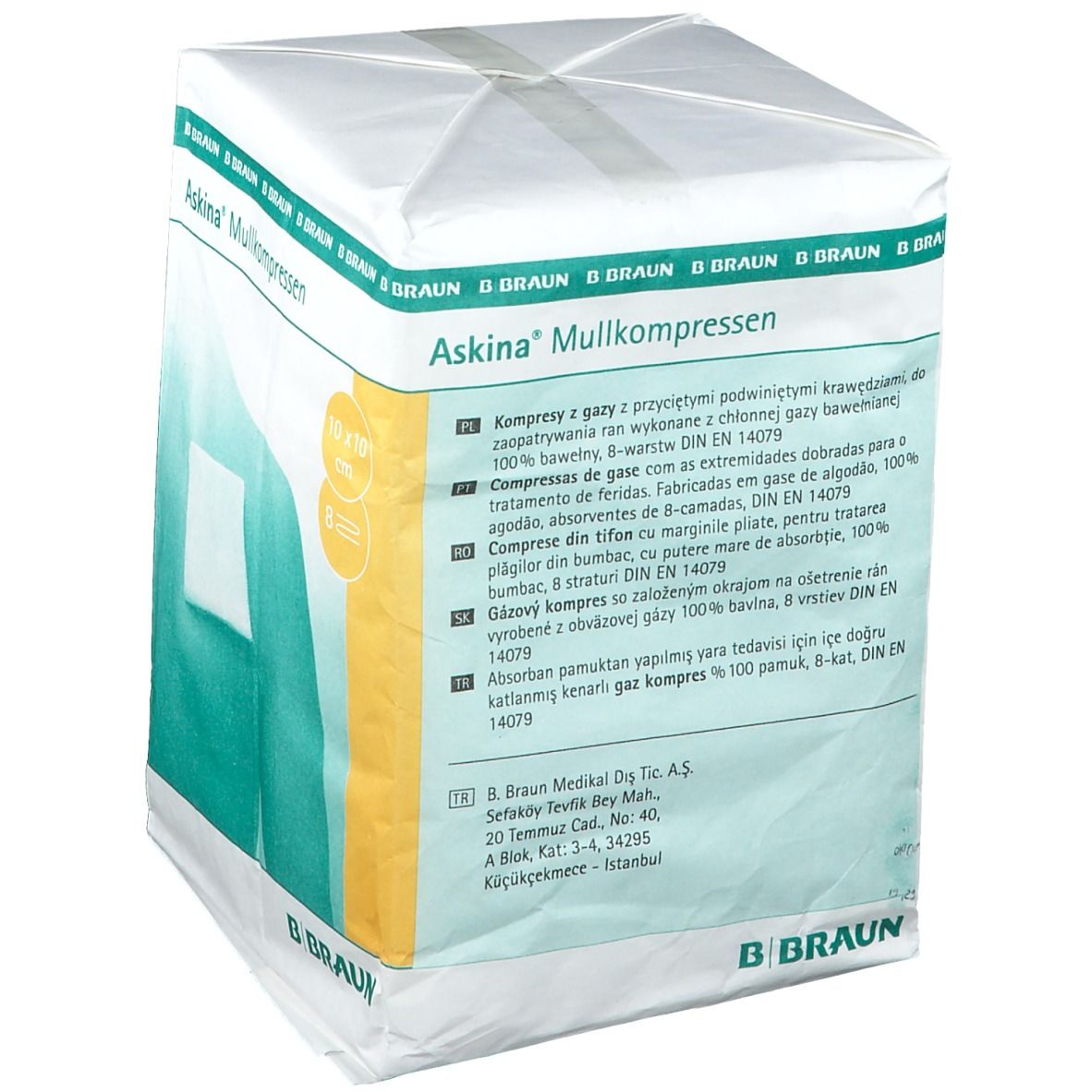 Askina® Mullkompressen 10 x 10 cm unsteril