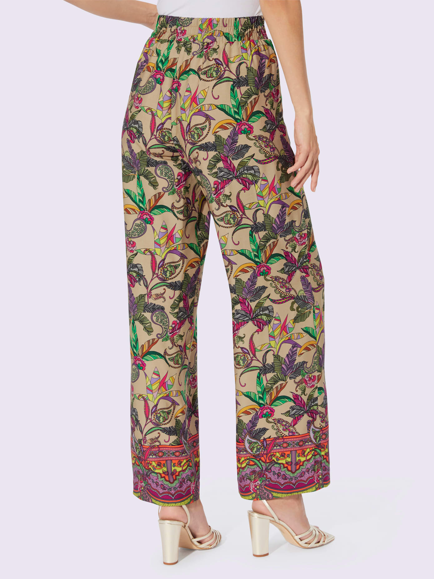Pantalon imprimé qualité tissée
