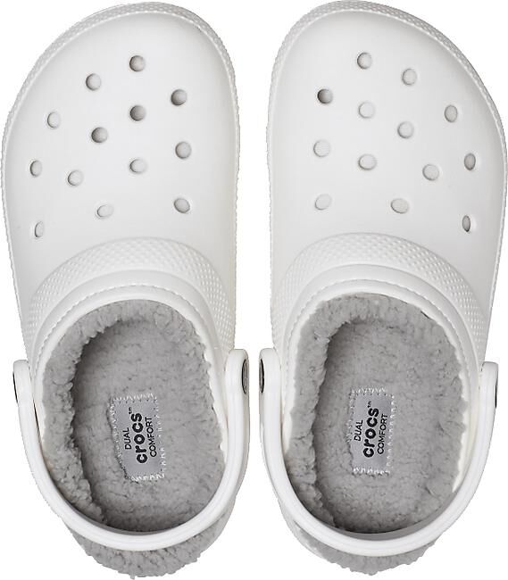 CROCS - CHAUSSON DE CHALET CLASSIC LINED CLOG WHITE