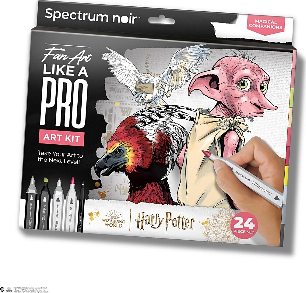 Diy Kit Illustration - Harry Potter Magiske Følgesvende - Assorterede Farver