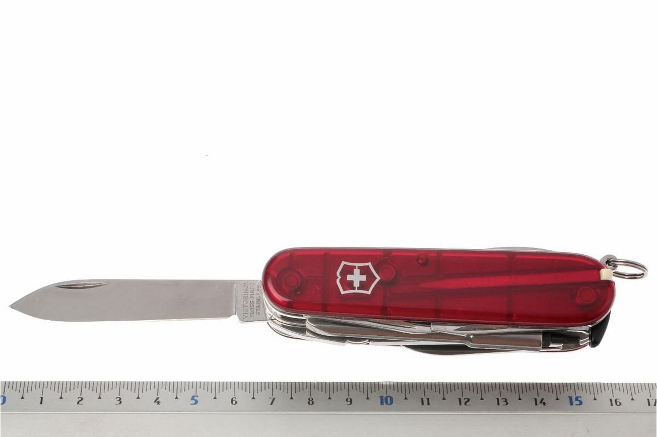 Victorinox CyberTool M transparant rood 1.7725.T Zwitsers zakmes