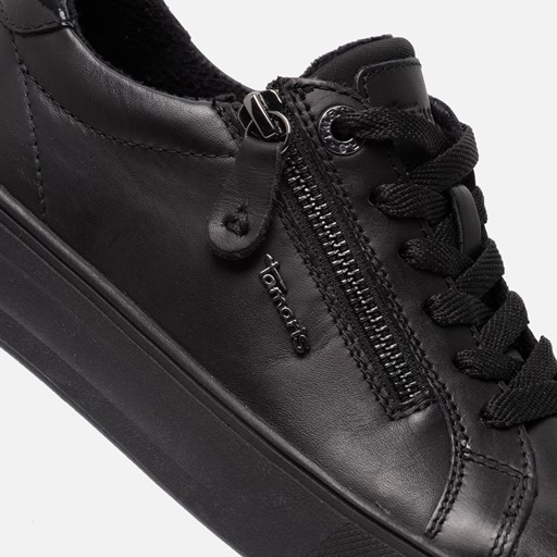 Tamaris Comfort Sneakers zwart Leer