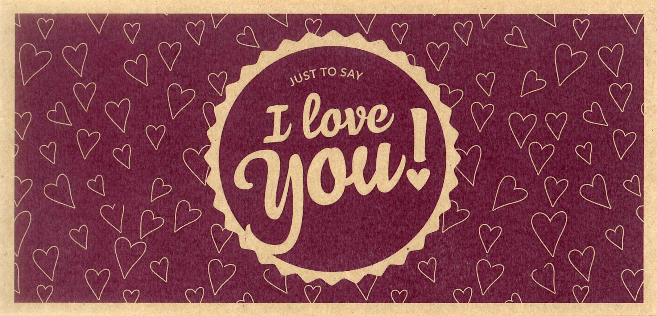 3DJAKE  I Love You! - Geschenk-Gutschein, 