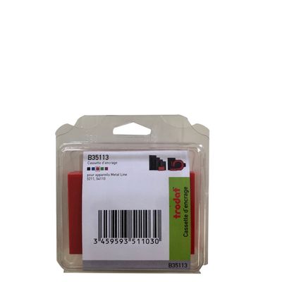 Trodat - 3 Encriers 6/511 recharges pour tampon 5211/54110 - rouge