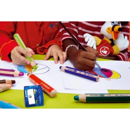 Buntstift, Wasserfarbe & Wachsmalkreide - STABILO woody 3 in 1 - Einzelstift - gold