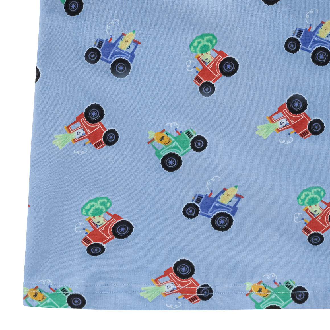 Topolino Jungen T-Shirt mit Traktor-Allover hellblau