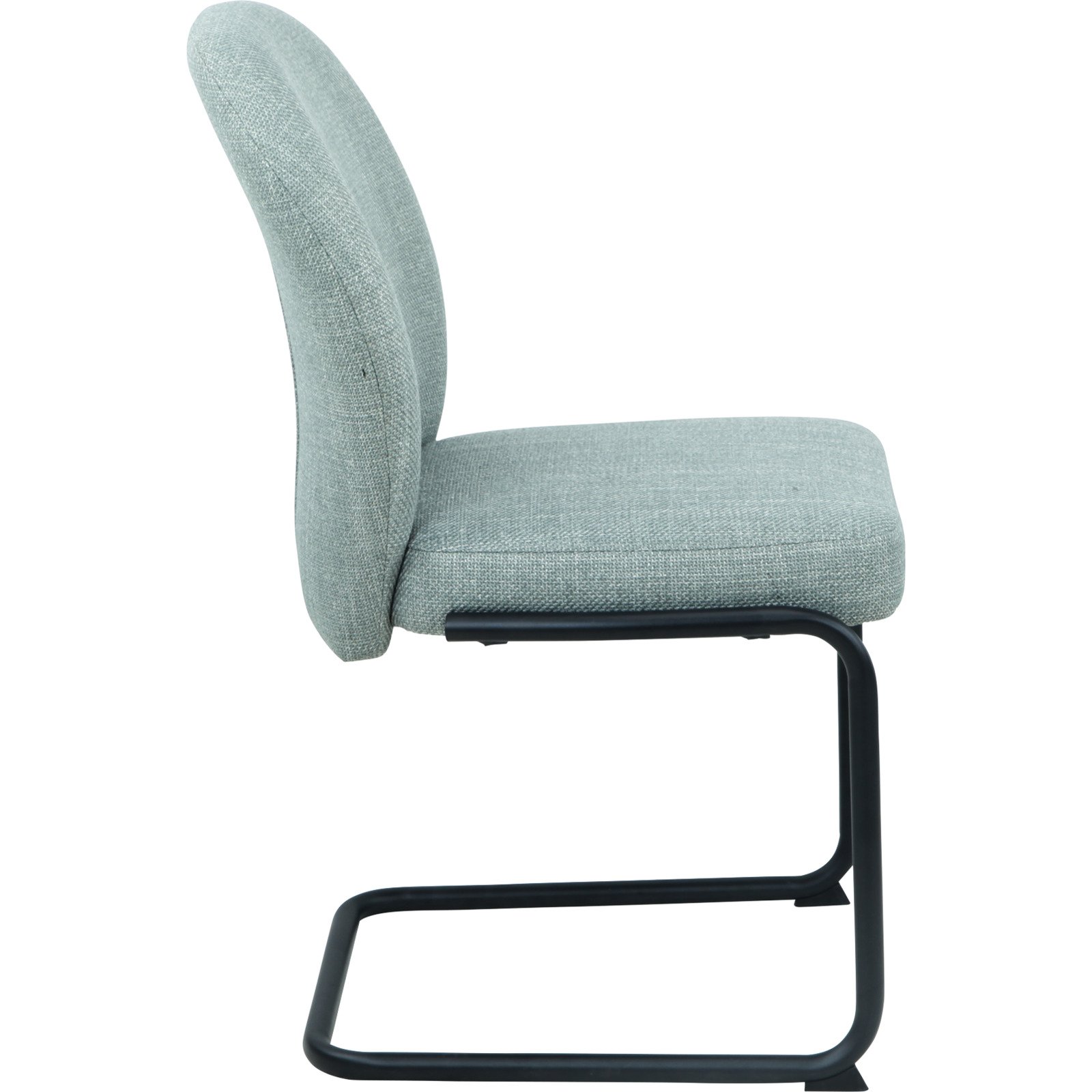 Freischwingerstuhl Karen Stoff mint