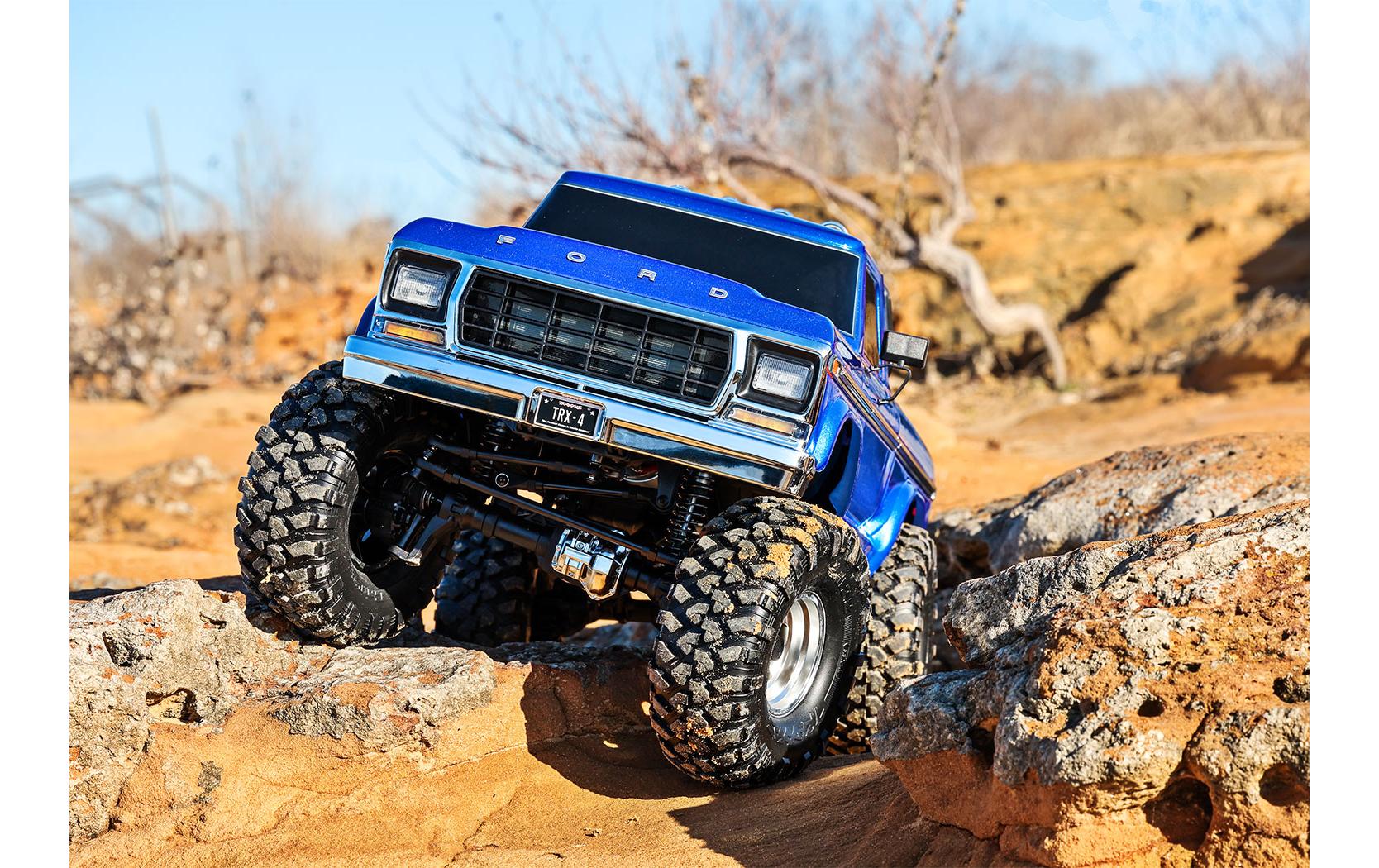 Scale Crawler TRX-4 Ford F-150 XLT High Trail Blau ARTR 1:10<br>Rockcrawler mit 1979 Ford F-150 Pickup Karosserie