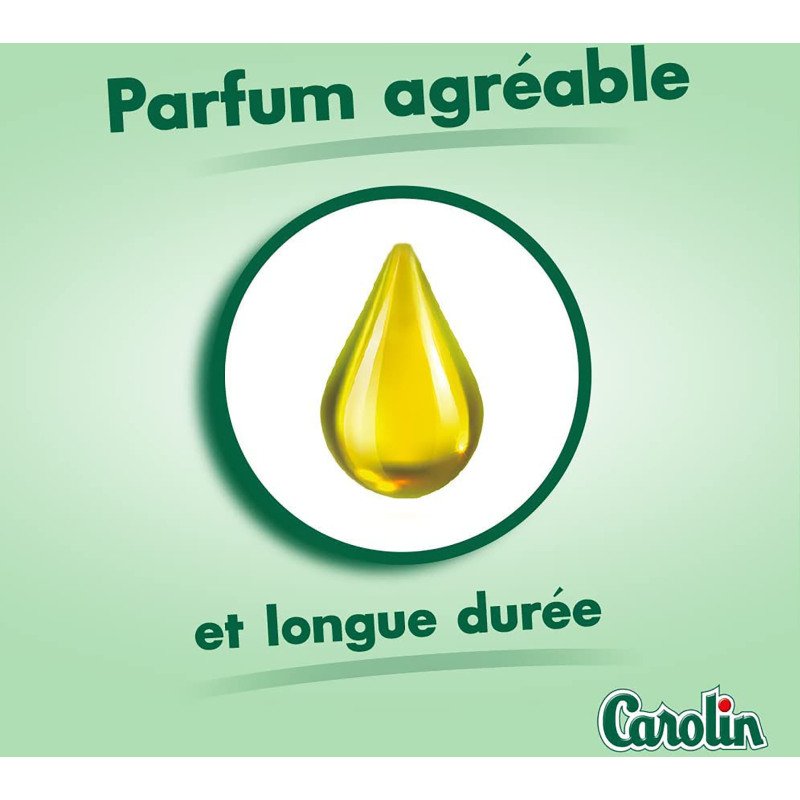 Nettoyant multi-surfaces anti-bactérien Carolin Huiles essentielles Eucalyptus & Arbre à thé - Flacon de 1 L
