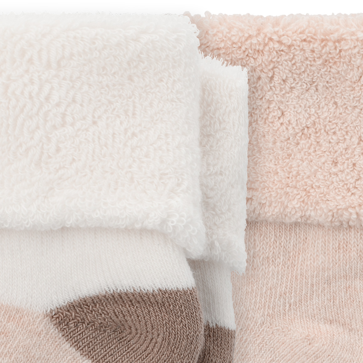 Topomini 2 Newborn Socken mit Frottee cremeweiss / beige
