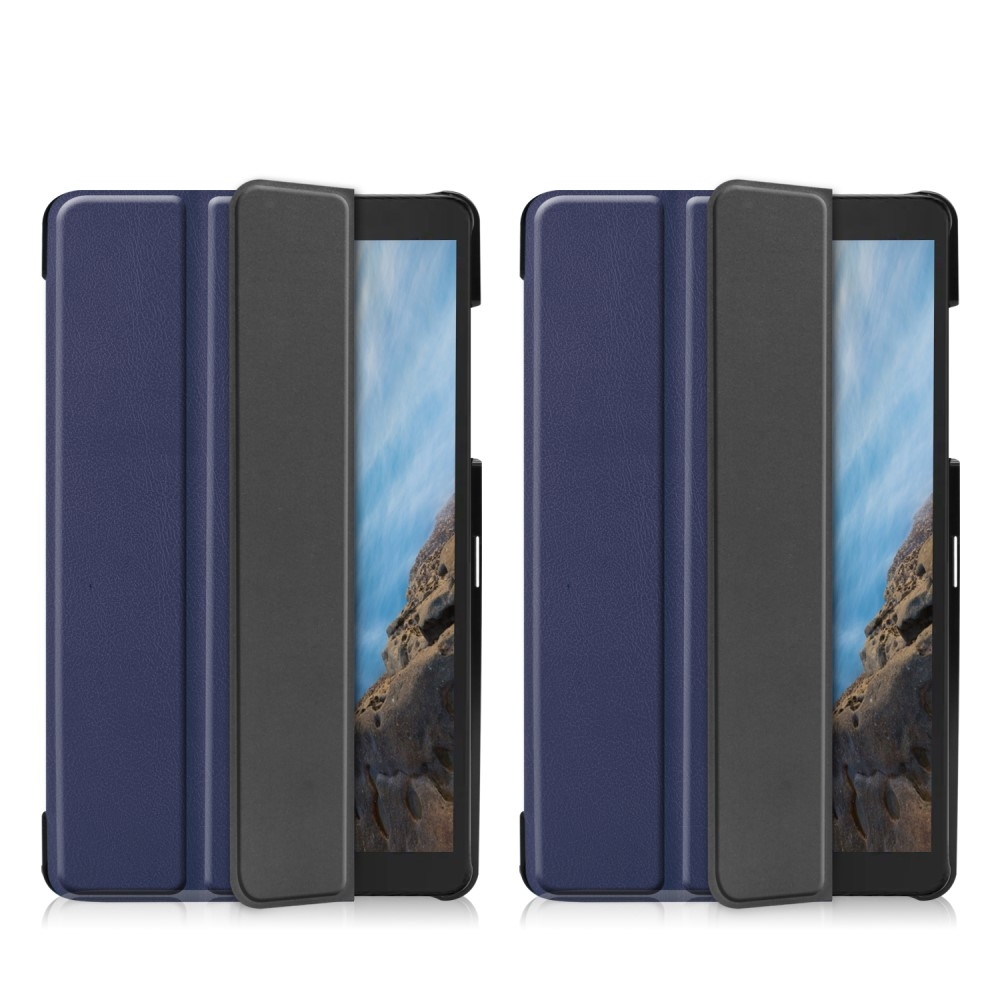 Samsung Galaxy Tab A 8.0 (2019) Leder Tasche Smart Cover Hülle - Dunkelblau