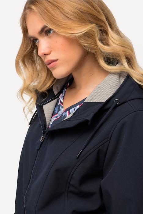 HYPRAR Softshell-Longjacke, wasserabweisend, Kapuze