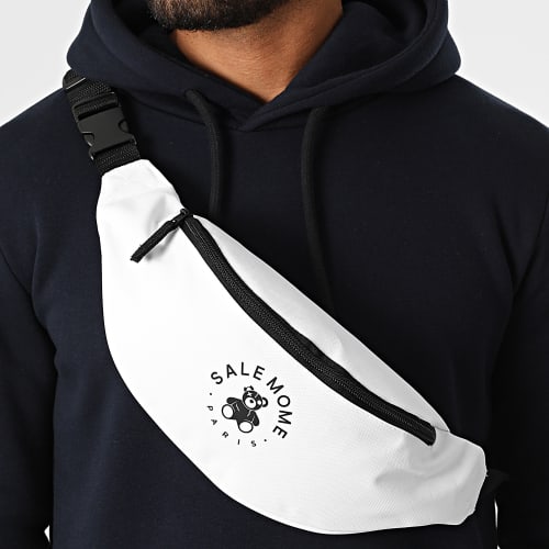 Sac Banane Nounours Blanc Noir