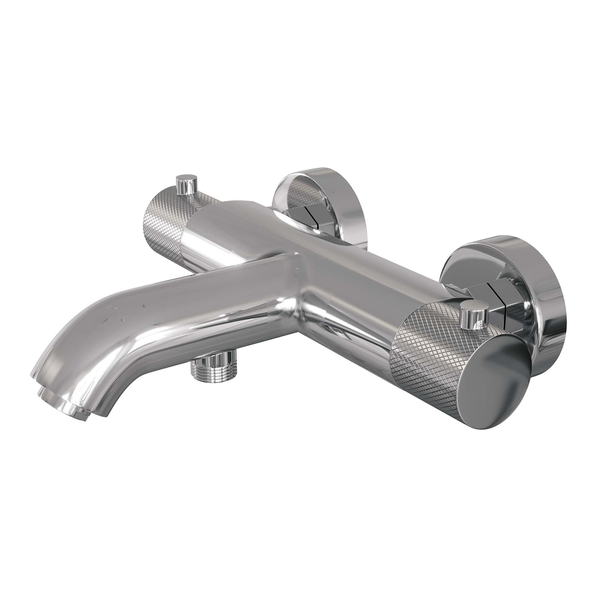 Brauer Chrome Carving thermostatische badkraan chroom