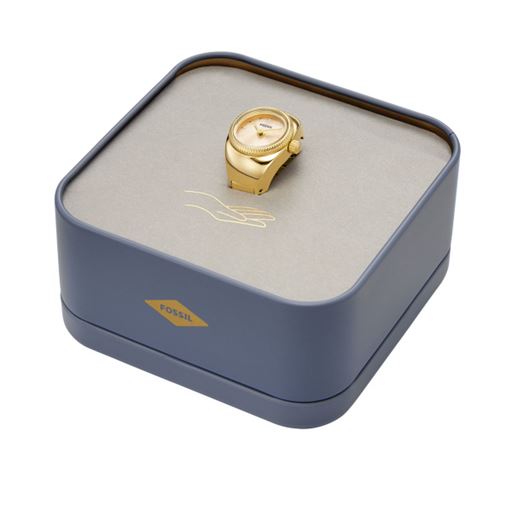 Fossil Ur Ring, Guld, 22 mm
