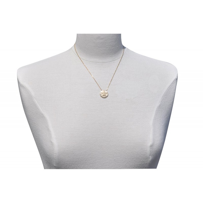Collier Plaqué Or Dollar des Sables Rond