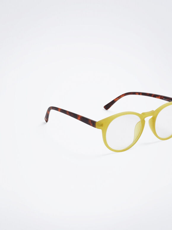 Óculos de leitura com grau - Amarelo
