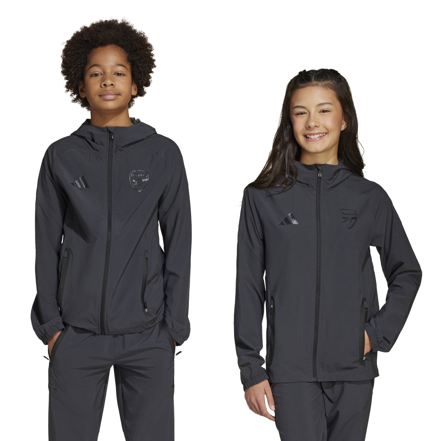 Adidas Arsenal Vis Tech Vest 2024-2025 Kids Donkergrijs