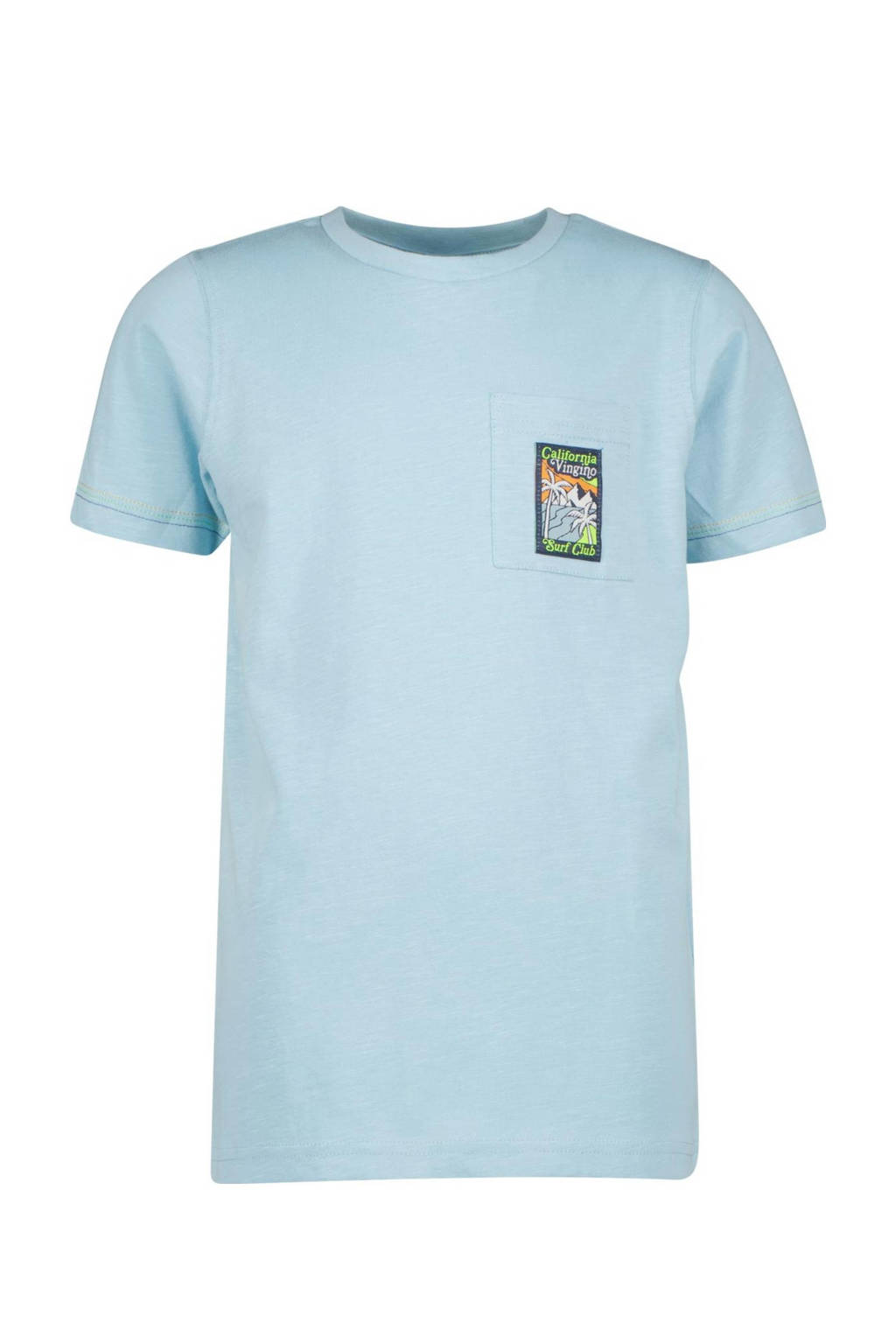Vingino T-shirt JURF met backprint lichtblauw
