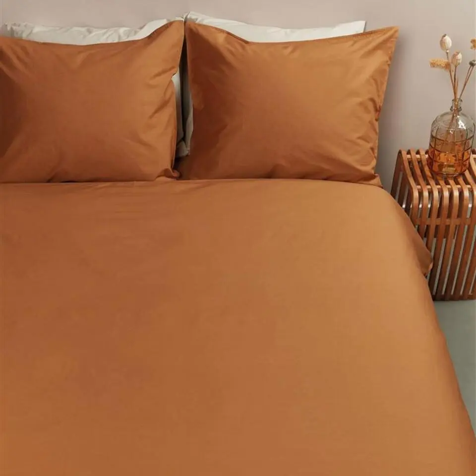 Ambiante Cotton Uni dekbedovertrek - 140x200/220 - Oranje