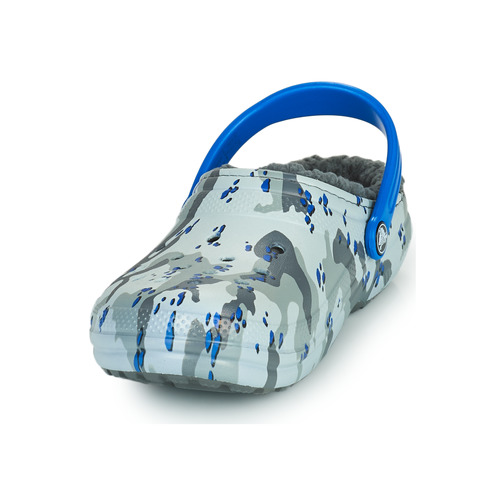 Crocs - CLASSIC LINED CAMO CG K - Gris / Bleu