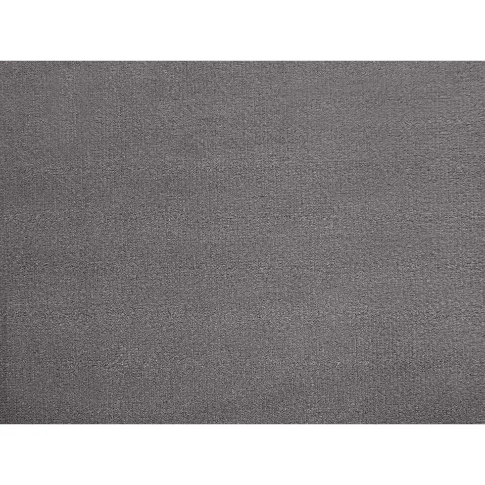 LUBBON - Bed met opbergruimte - Grijs - 160 x 200 cm - Fluweel