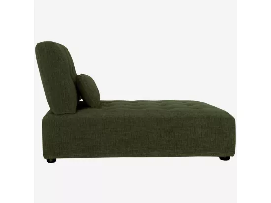 HABITAT - Méridienne en tissu texturé - Vert kaki - Reiko