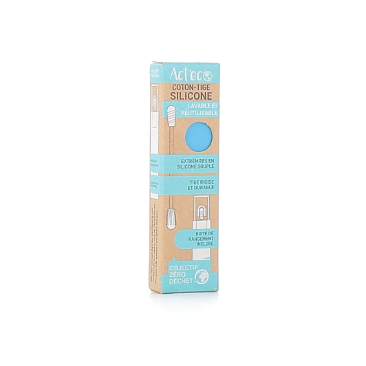 Act'Eco Coton-tige en Silicone Lavable et Réutilisable