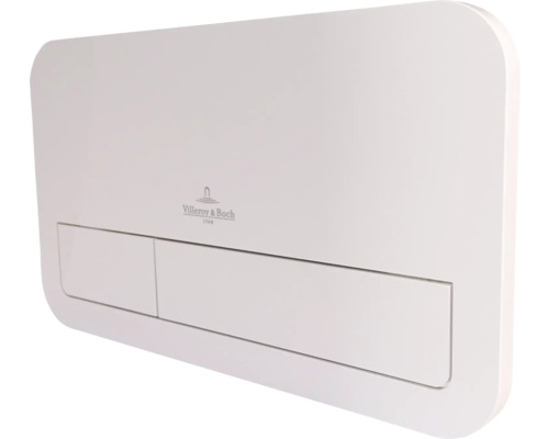 Villeroy & Boch VIConnect bedieningsplaat, glanzend wit / drukknop, glanzend wit 92249068