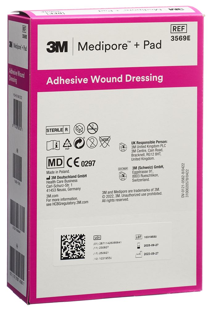 MEDIPORE 10x15cm Wundkissen 5x10.5cm 25 Stk