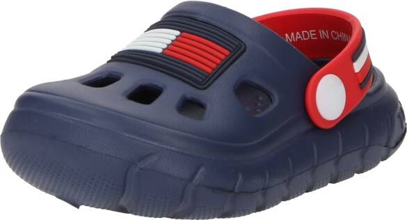 Tommy Hilfiger clogs donkerblauw Jongens Rubber Logo 28 29