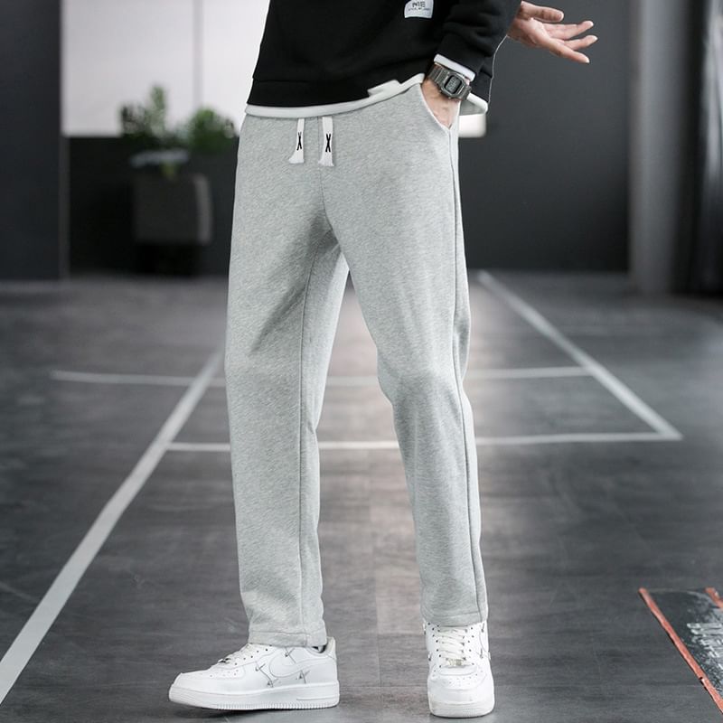 YIKES - Effen cropped joggingbroek met trekkoord in de taille