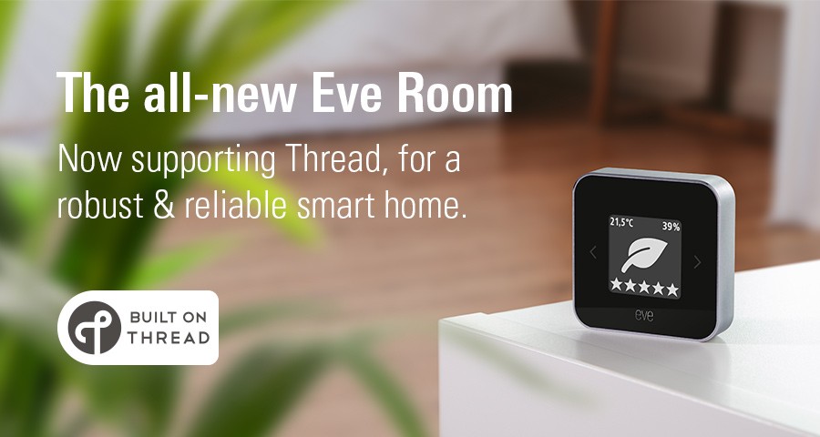 Eve Room - Indendørs luftkvalitetssensor med Apple HomeKit-teknologi