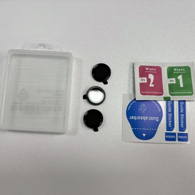 3-pak metal linsebeskytter til iPhone Sort iPhone 16 Pro/16 ProMax