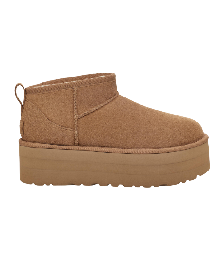 UGG  W Ultra Mini Platform bamsestøvler - Chestnut