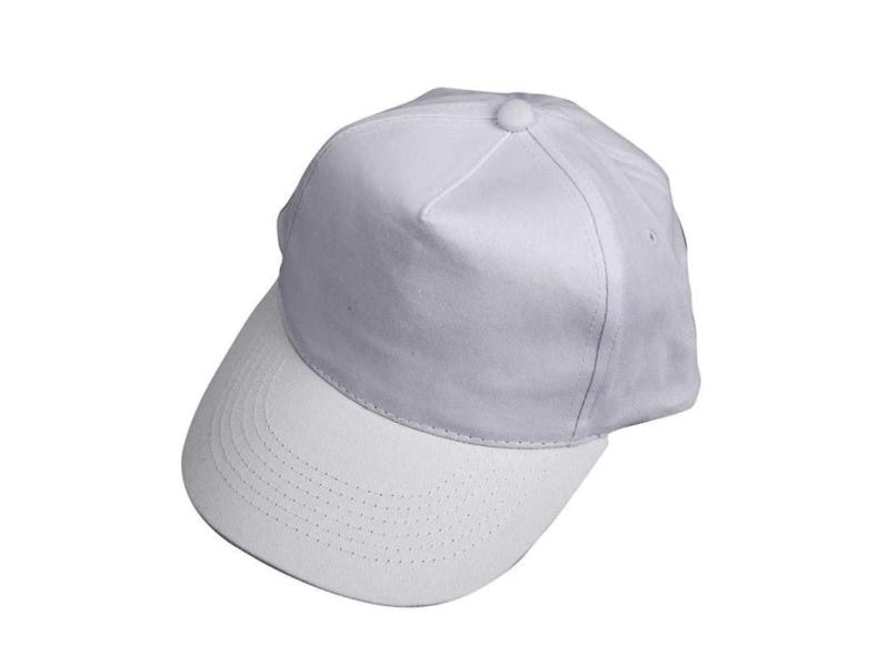 Creativ Company Baseball-Cap 49.5-56 cm Baumwolle, Weiss Mütze zum Bemalen