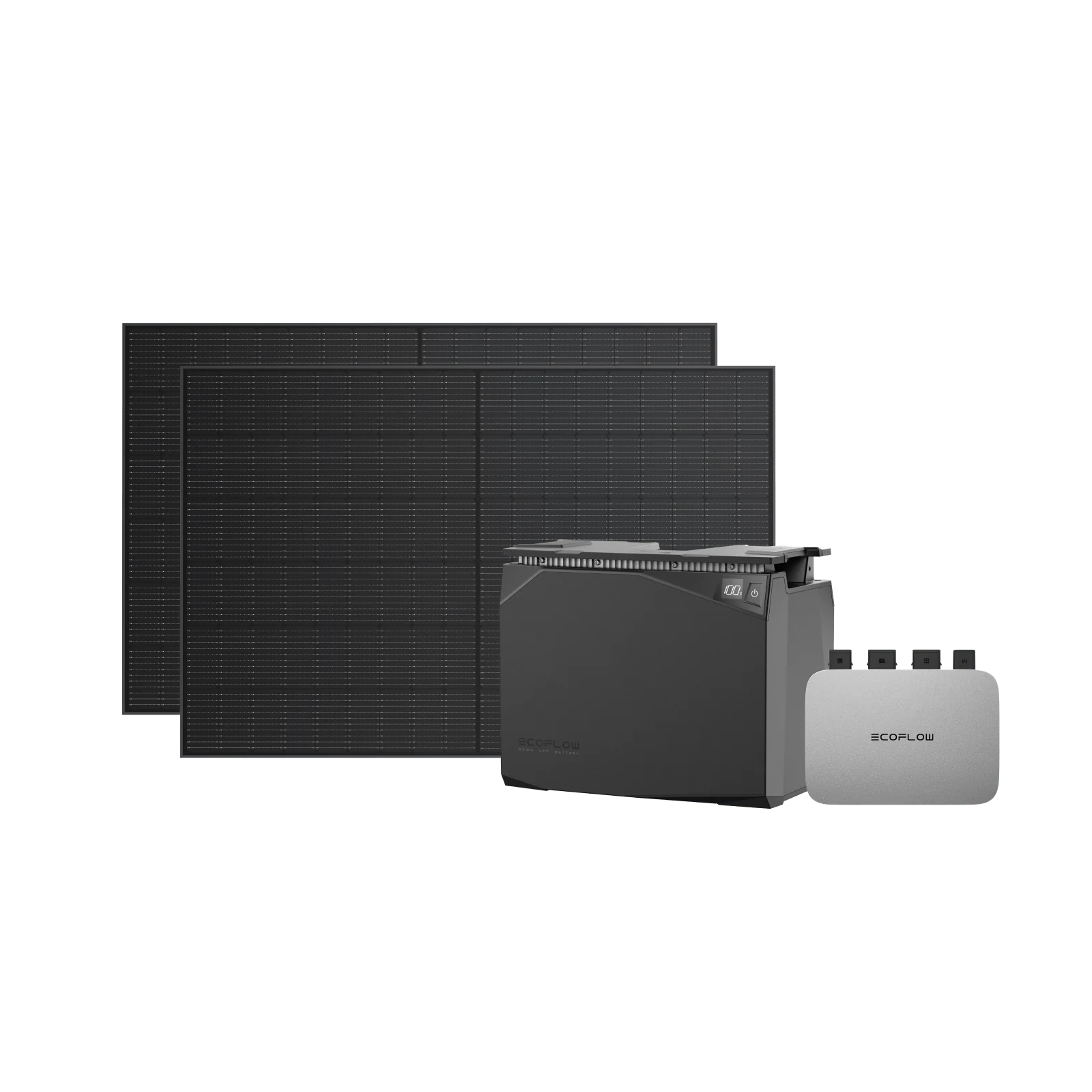 EcoFlow PowerStream Balkonkraftwerk 2 kWh\/5 kWh wasserfeste Batterieserie 800 W