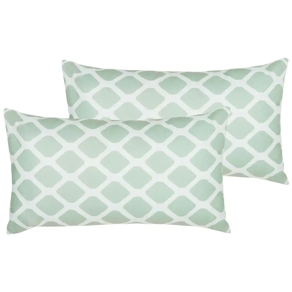 KALAMOS - Tuinkussen set van 2 - Groen - 40 x 70 cm - Polyester