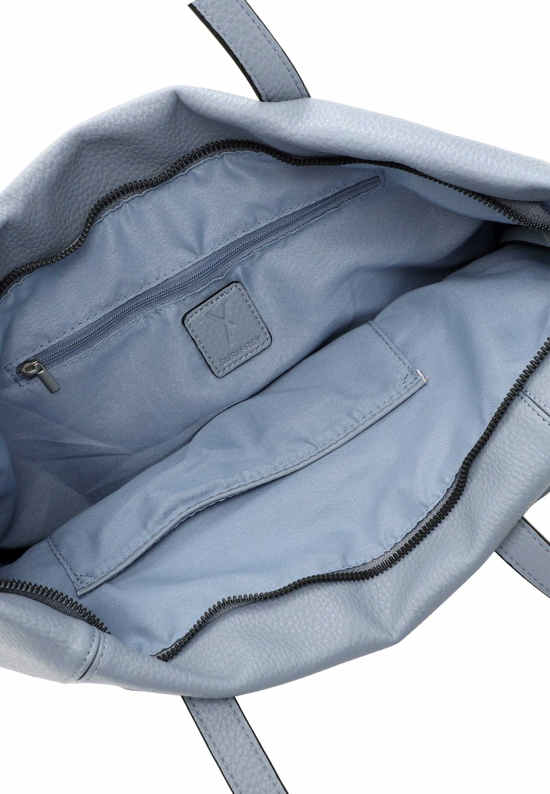 SURI FREY Shopper Hellblau Lederimitat