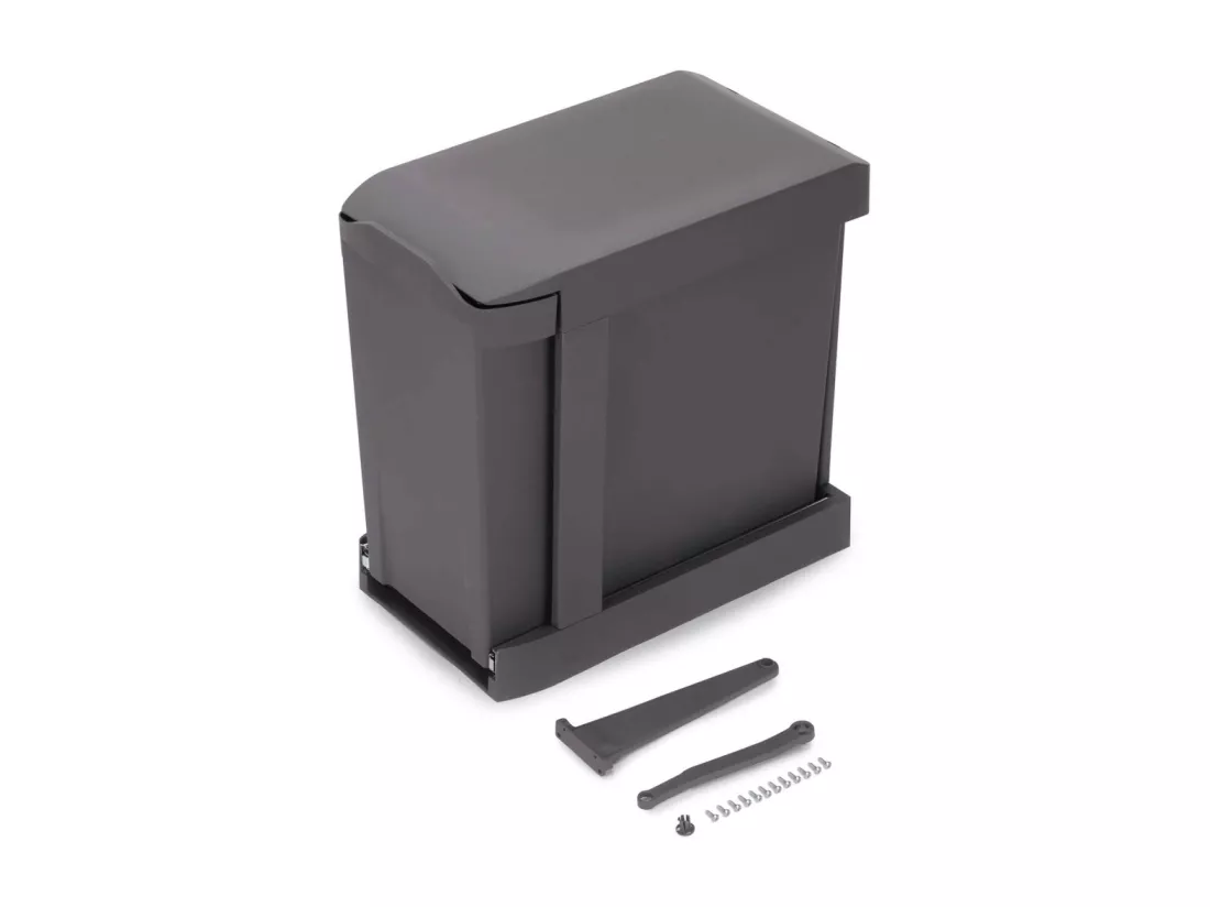 Poubelle fixation inférieure et extraction automatique 30 L