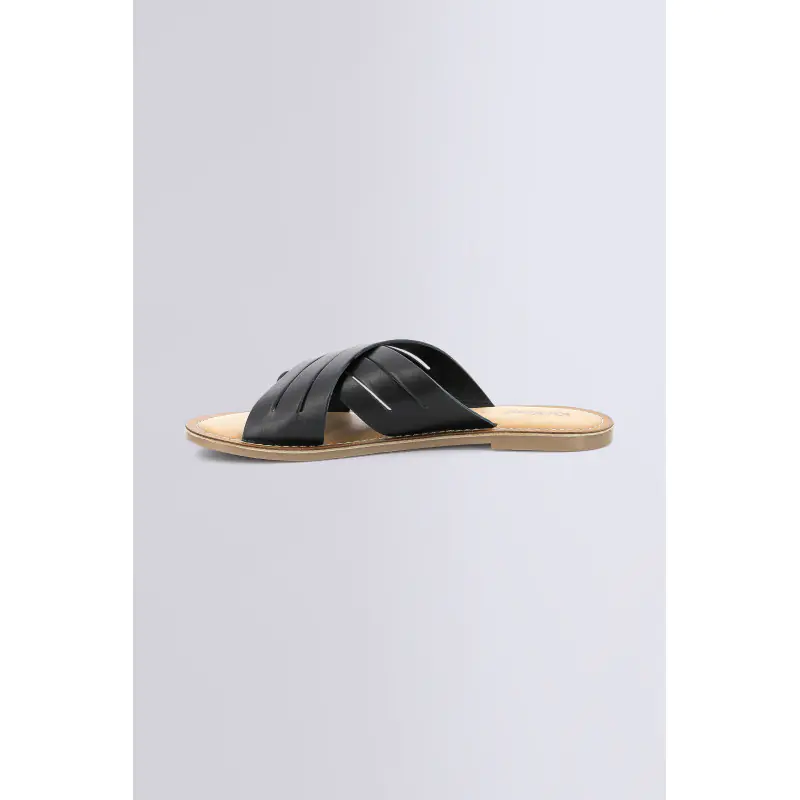 KICK DAY NOIR Mules Cuir Femme