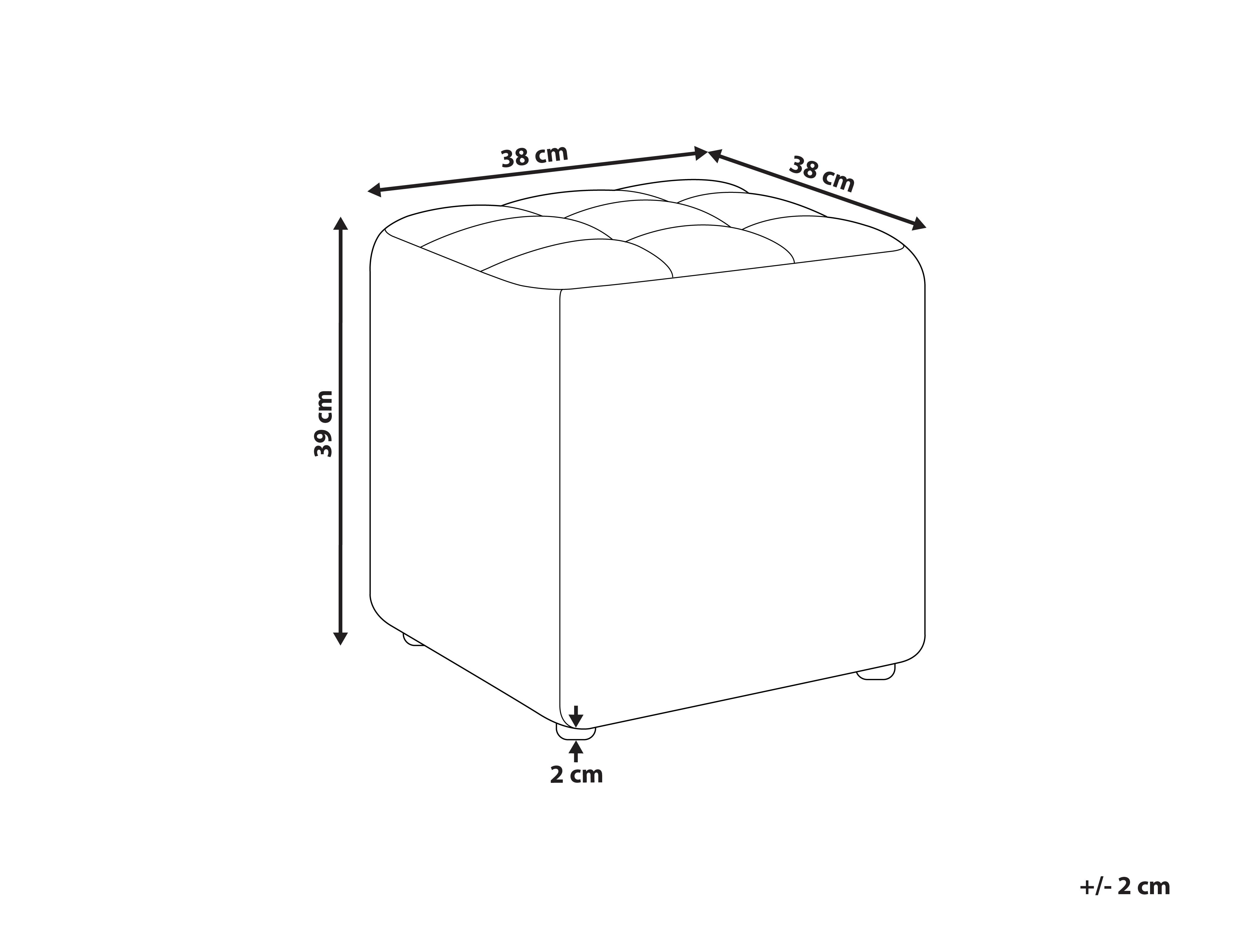 Poef KANSAS Stof Geel