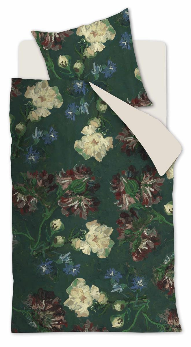 Bettwäsche PEONIES Satin 135x200 cm, mit 1 Kissen