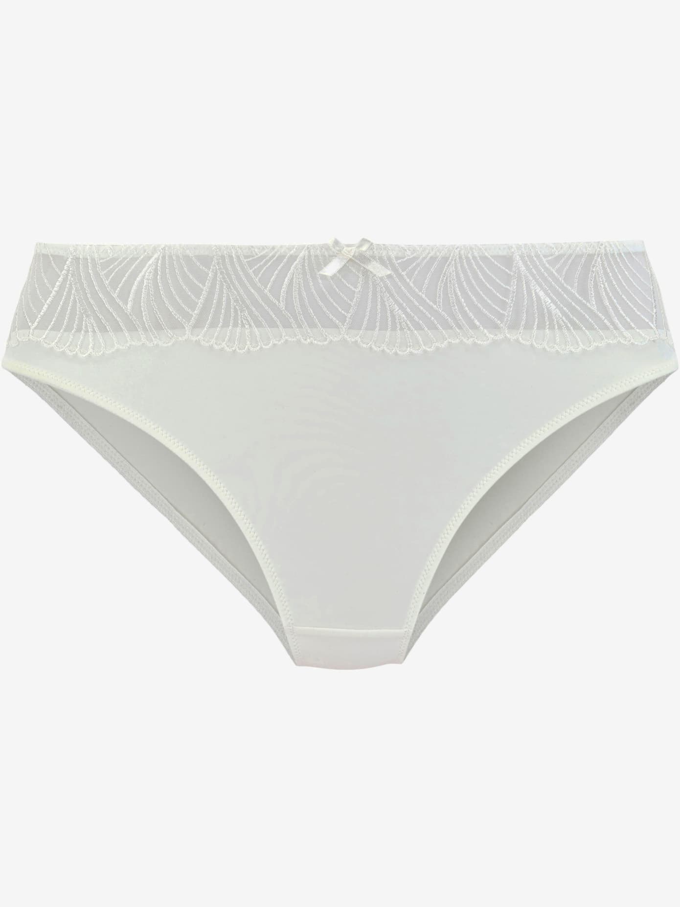 Bas de maillot de bain slip tendance avec petit nœud décoratif au centre devant
