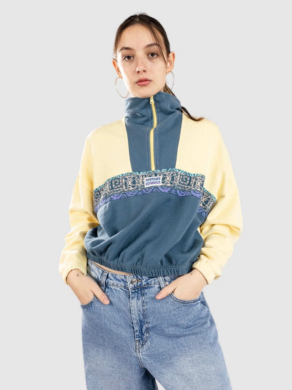 Quiksilver Half Zip Hoodie popcorn