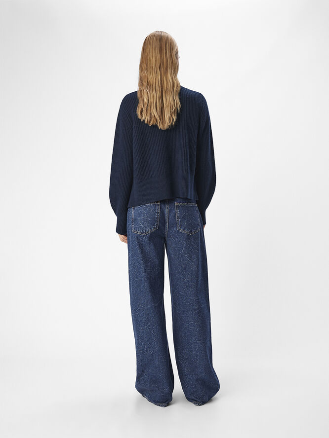 Object OBJTOPAS OZ L/S KNIT PULLOVER CC1 A Sky captain