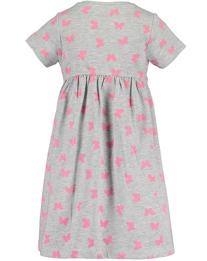 Kurzarm-Kleid EUPHORIC AOP in nebel