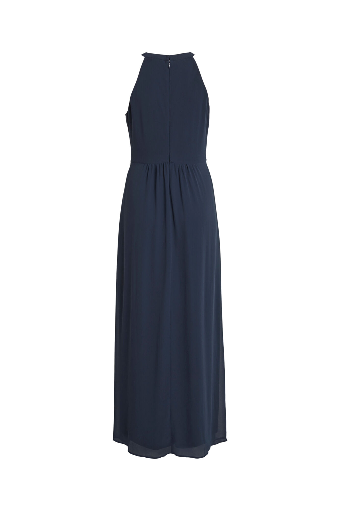 Vestido longo com decote halter